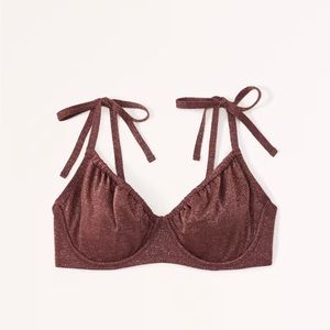 Curve Love Tie-Strap Underwire Bikini Top